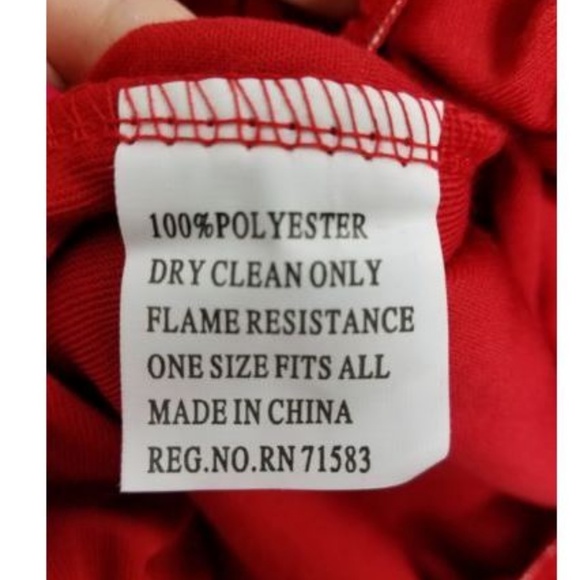 Santa Claus outfit velvet one size LAST ONE - Picture 4 of 8